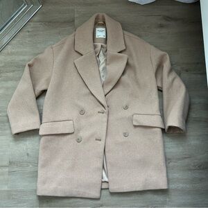 Abercrombie and fitch Tan Button Coat